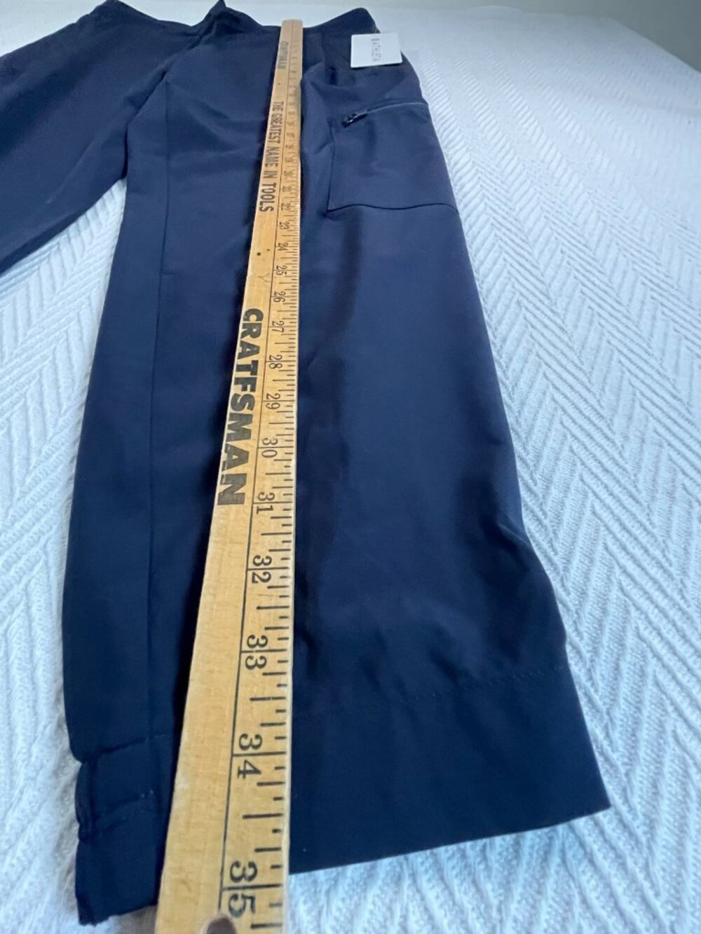 Athleta Venture Pant Navy 8 Petite NWT Lightweight Travel 7 Pocket UPF - Picture 8 of 9